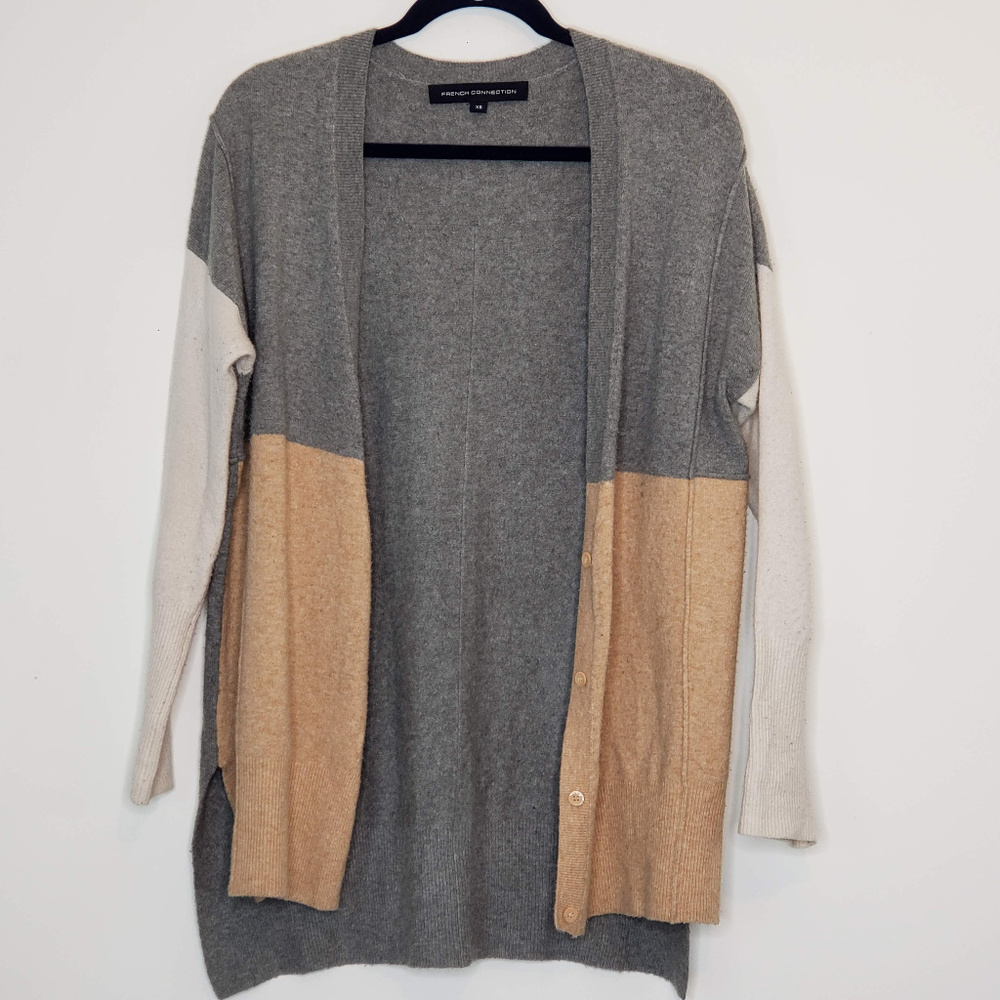 French Connection Mens 4 button v neck cardigan